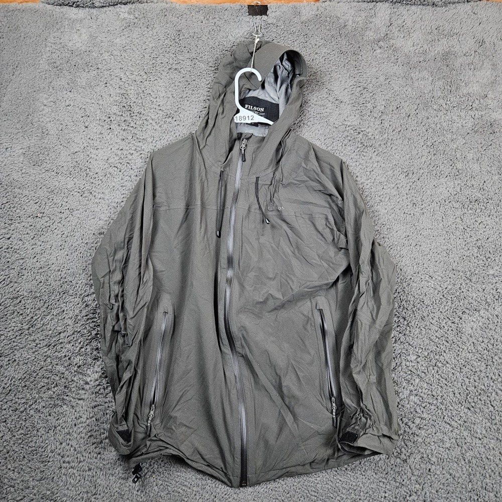 Filson Mens Raven‎ Lightweight Hooded Jacket Size S Nylon Outdoor